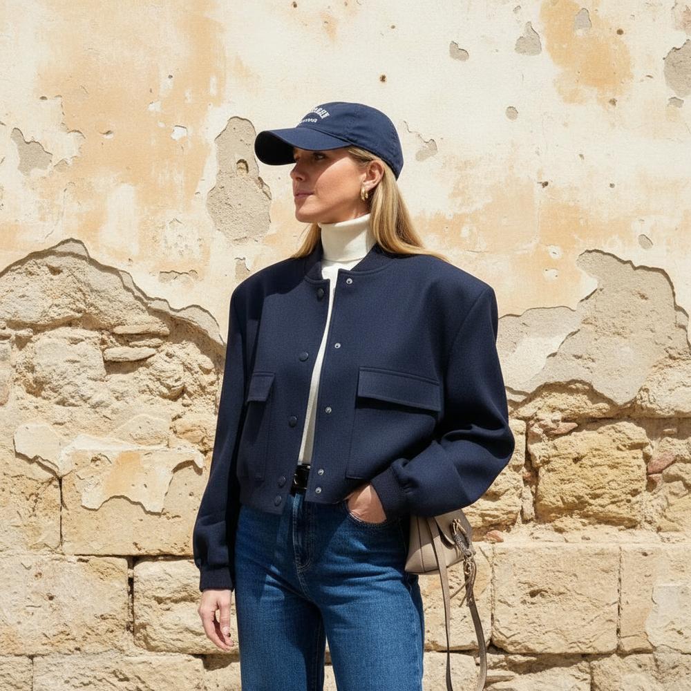 Taral | Kurzgeschnittene Druckknopf Jacke