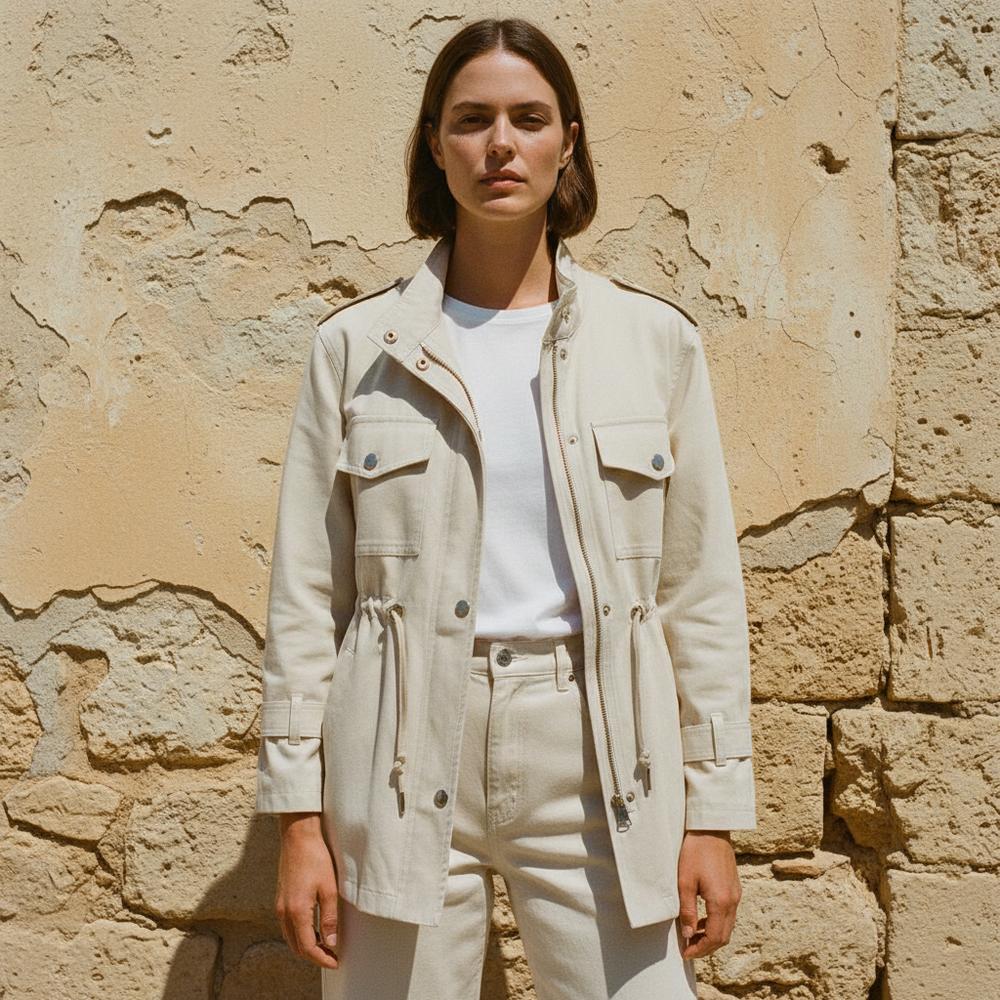 Ninal | Taillierte Gewebte Jacke