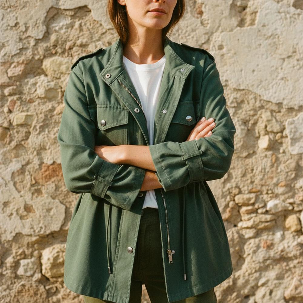 Ninal | Taillierte Gewebte Jacke