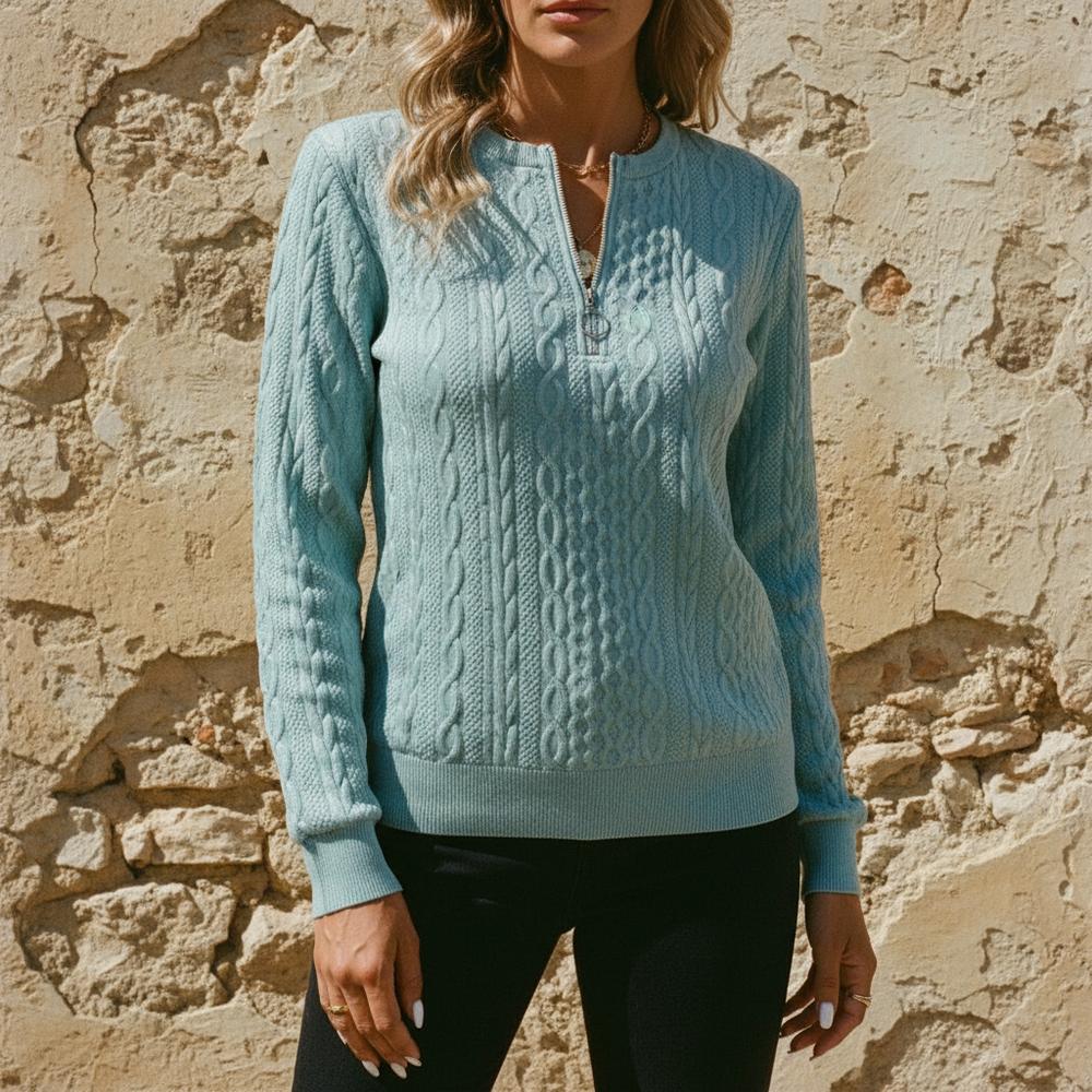 Nonav | Langärmliges Kabelstrick Sweatshirt