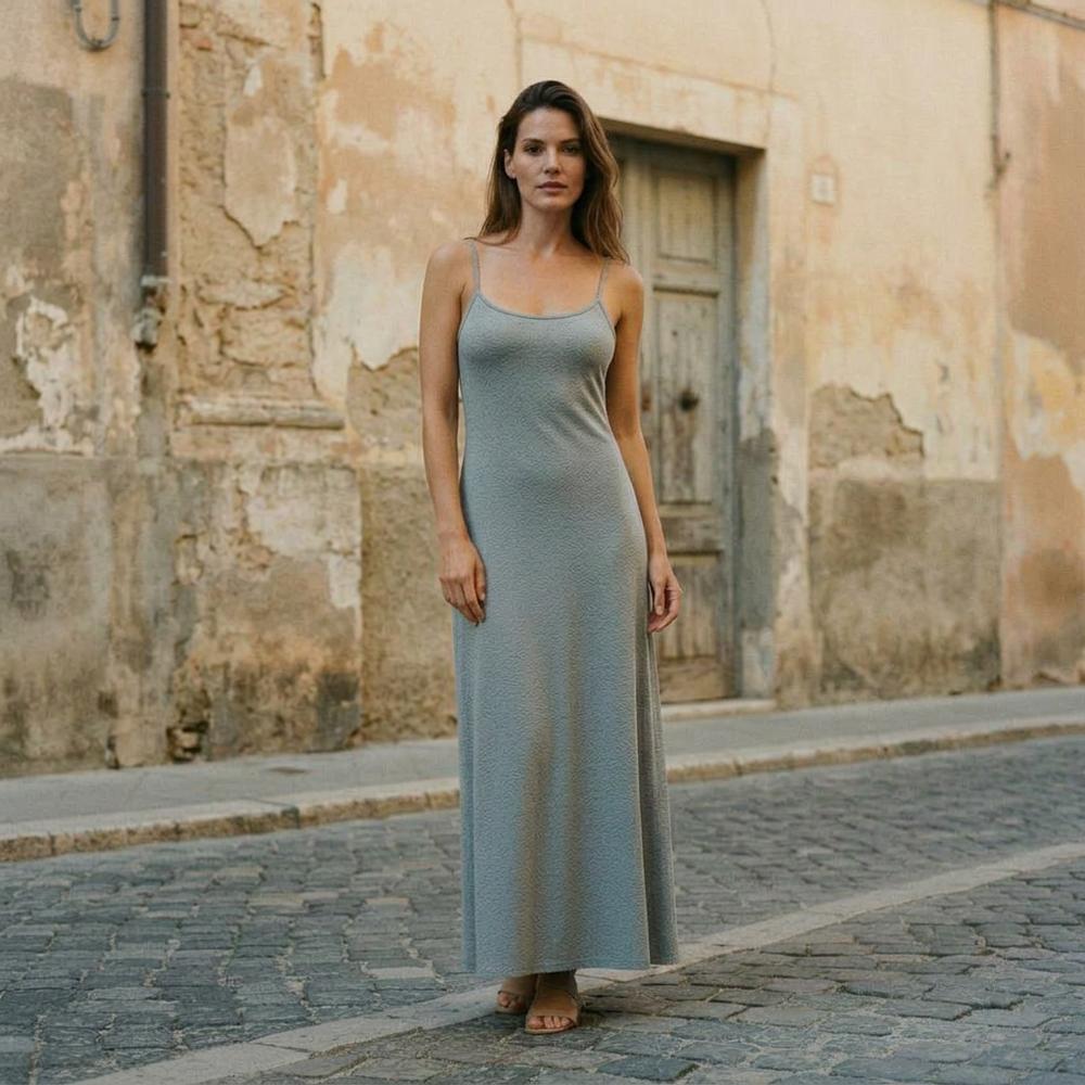 Lysen | Bodenlanges Tailliertes Kleid