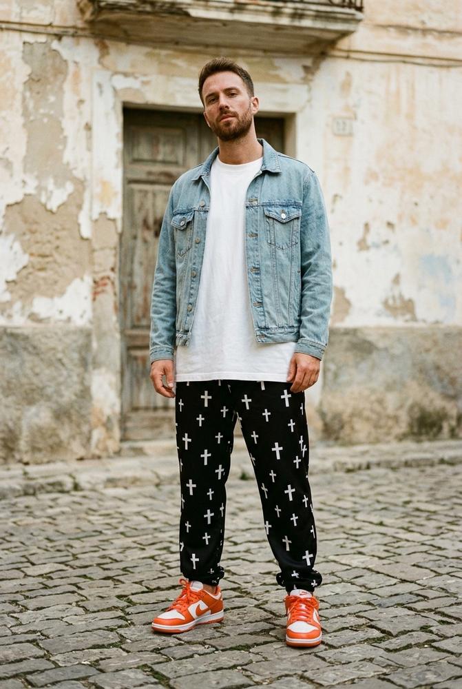 Macys Wear - Veran | Gemustert Locker Hose Unisex