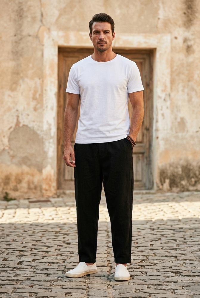 Macys Wear - Varam | Strukturierte Lockere Hose Herren