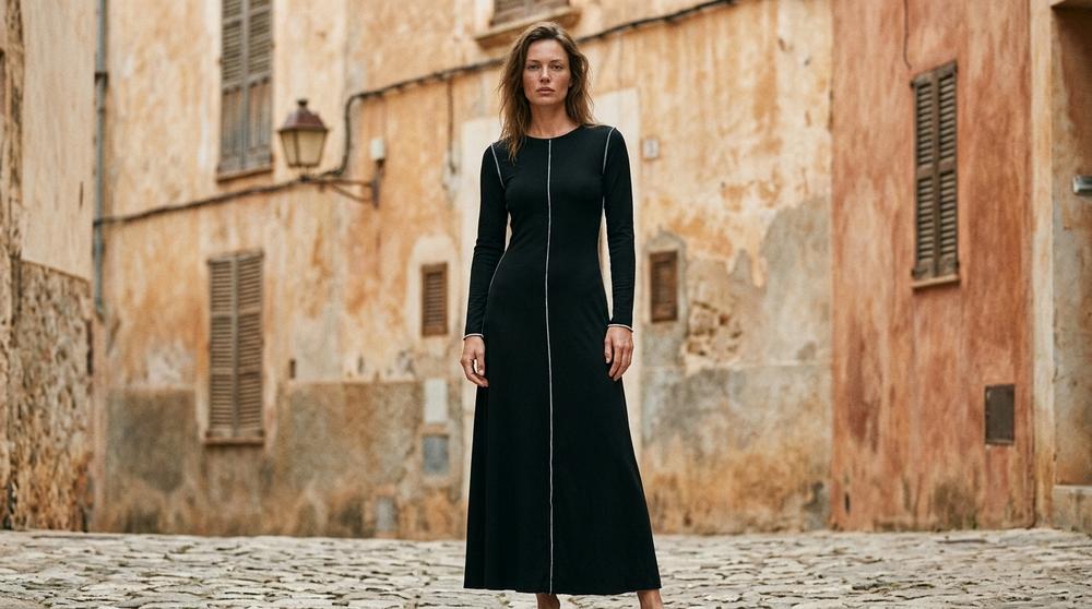 Macys Wear - Sevar | Langärmliges Tailliertes Kleid Damen