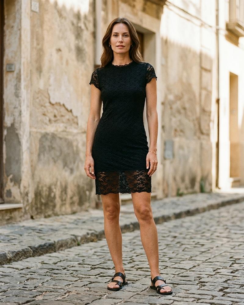 Macys Wear - Zelom | Strukturiert Figurbetont Kleid Damen