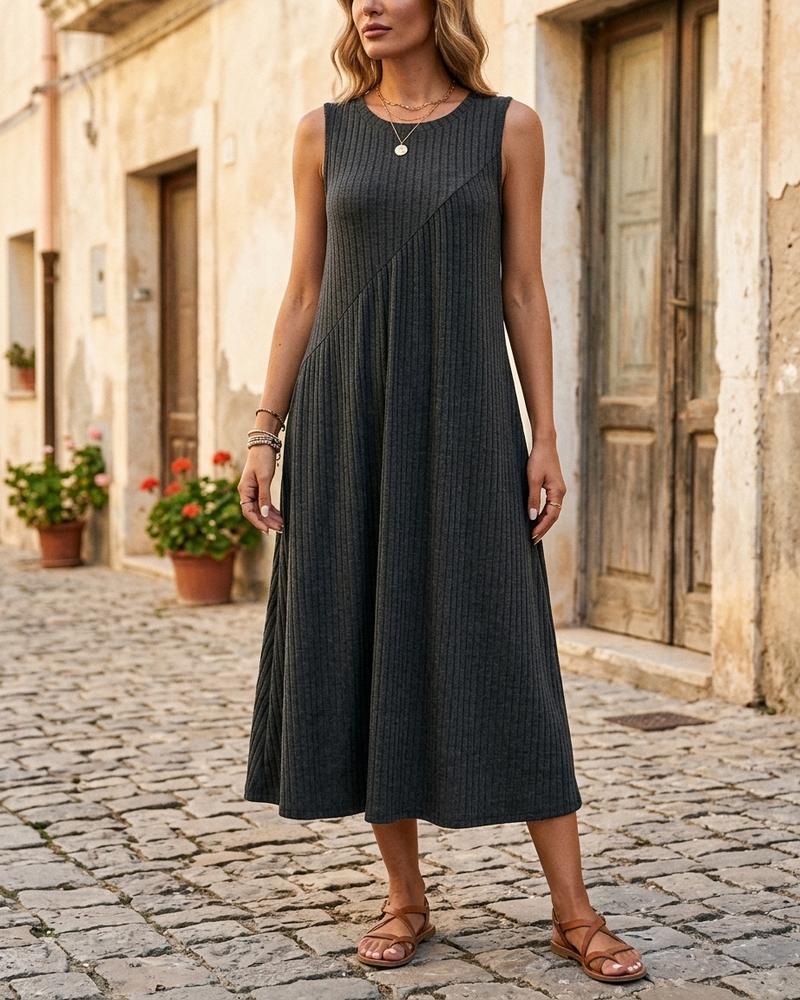 Macys Wear - Lydan | Ärmellos Gerippt Kleid Damen