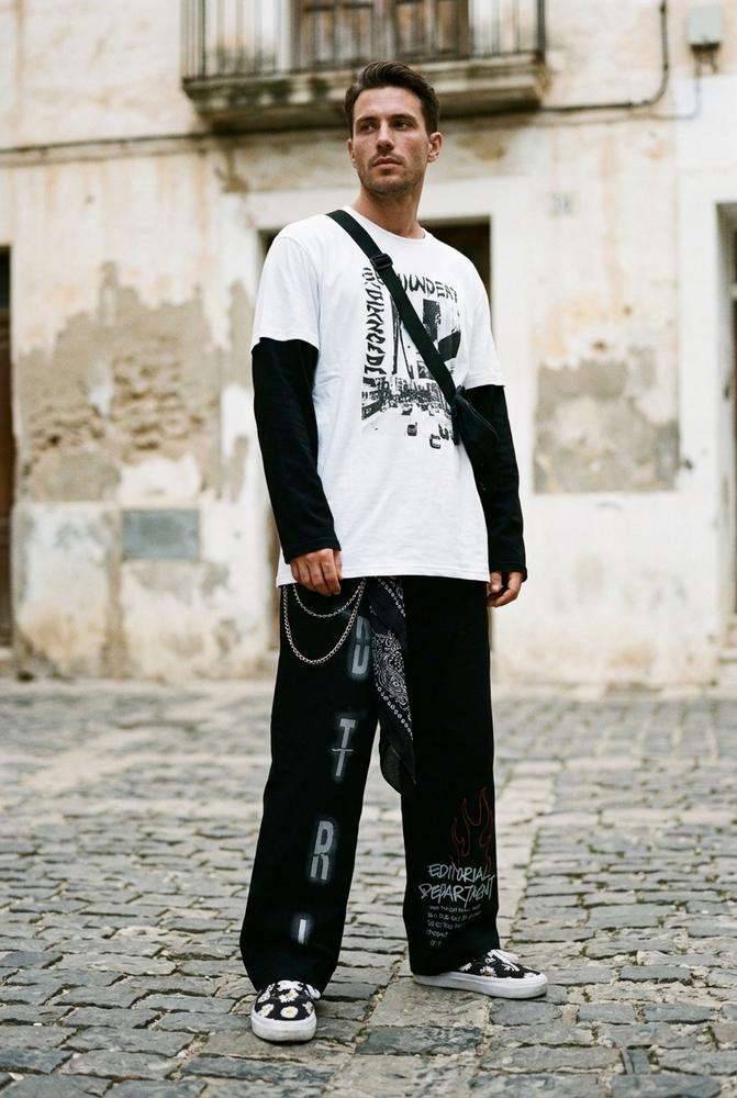 Macys Wear - Lydar | Weit Geschnittene Bedruckte Hose Unisex