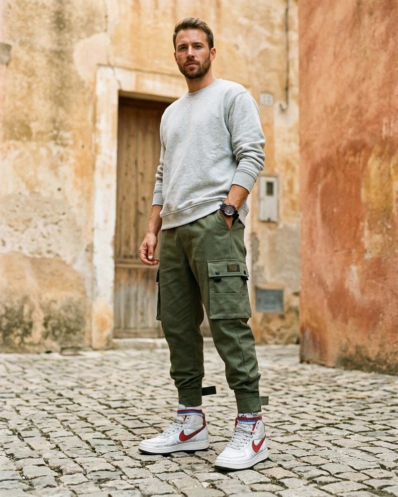 Macys Wear - Lesil | Konische Cargo Hose Herren