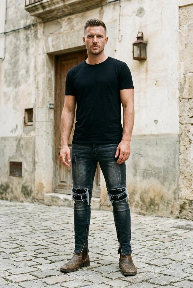 Macys Wear - Lavin | Verwaschen Gerippt Hose Herren