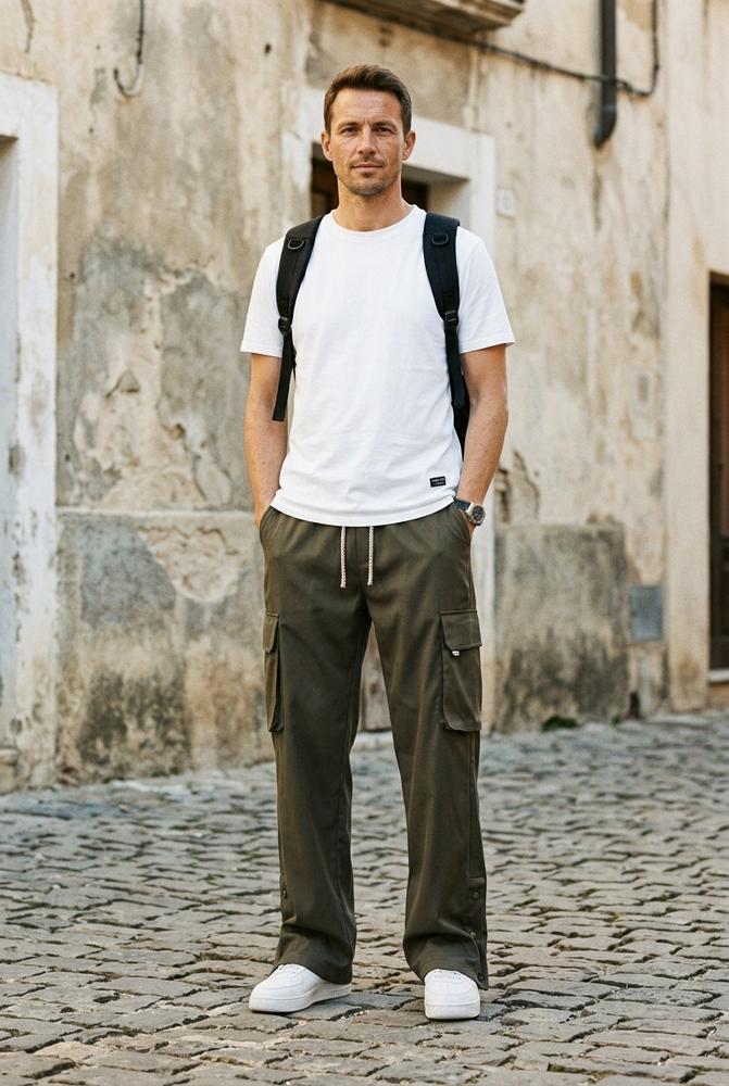 Macys Wear - Kezan | Gerade Geschnittene Knöpfbare Hose Herren