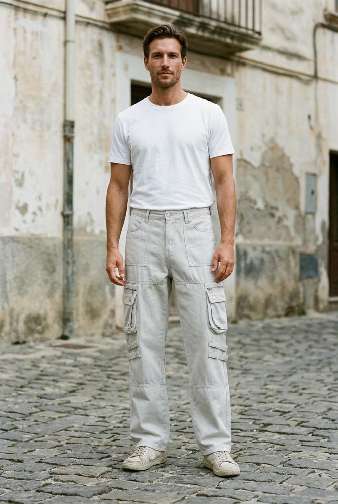 Macys Wear - Nolom | Gerade Geschnittene Baumwoll Hose Unisex