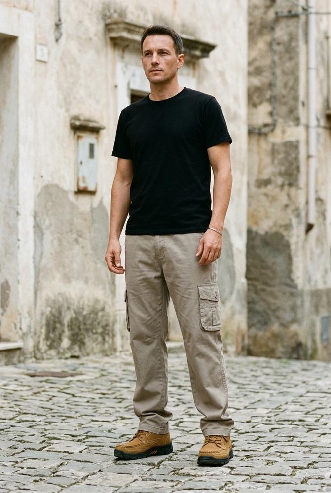 Macys Wear - Karel | Gerade Geschnittene Baumwoll Hose Herren