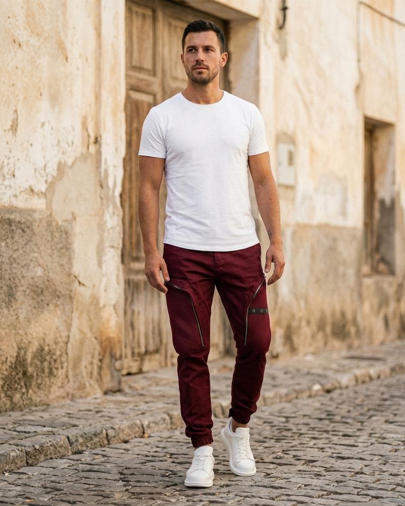 Macys Wear - Nivan | Schmal Geschnittene Funktionale Hose Herren