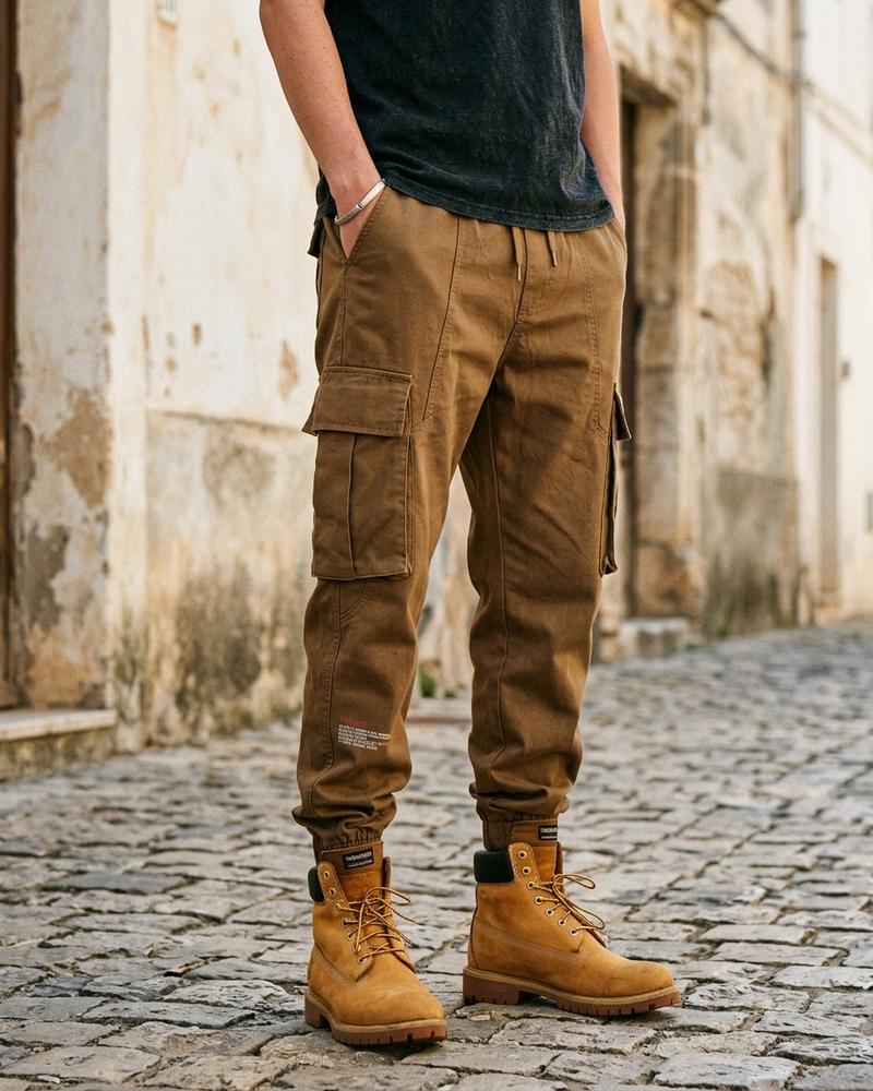 Macys Wear - Yiwel | Geschnürte Cargo Hose Herren