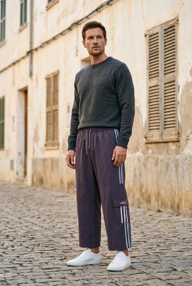 Macys Wear - Talev | Weite Gestreifte Hose Unisex