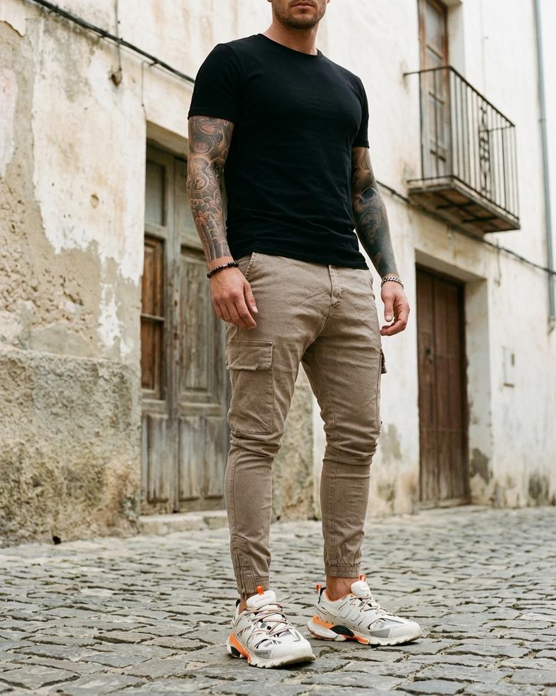 Macys Wear - Nerev | Schmal Geschnittene Cargo Hose Herren