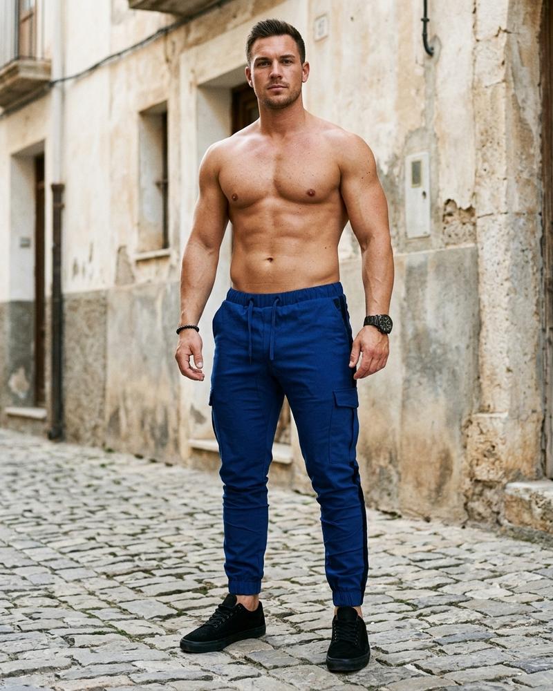Macys Wear - Color | Gestreifte Funktionale Hose Herren