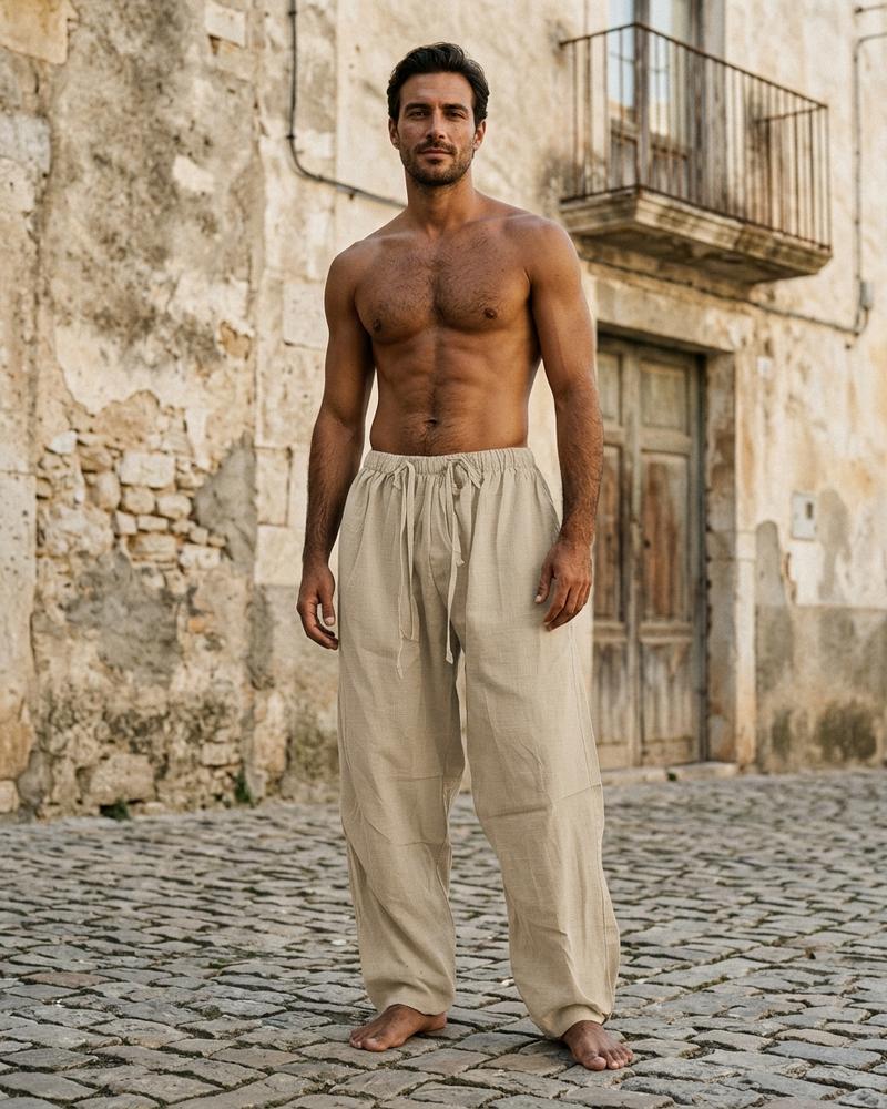 Macys Wear - Zasel | Strukturiert Weit Hose Herren