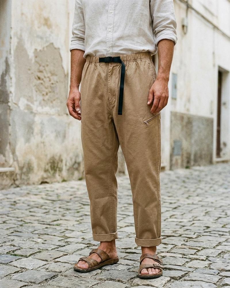 Macys Wear - Lifuk | Weit Geschnittene Gegürtelte Hose Unisex