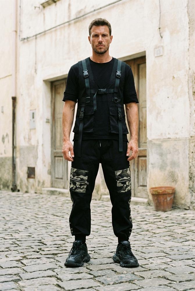 Macys Wear - Yufot | Aufgesetzte Gemusterte Hose Unisex