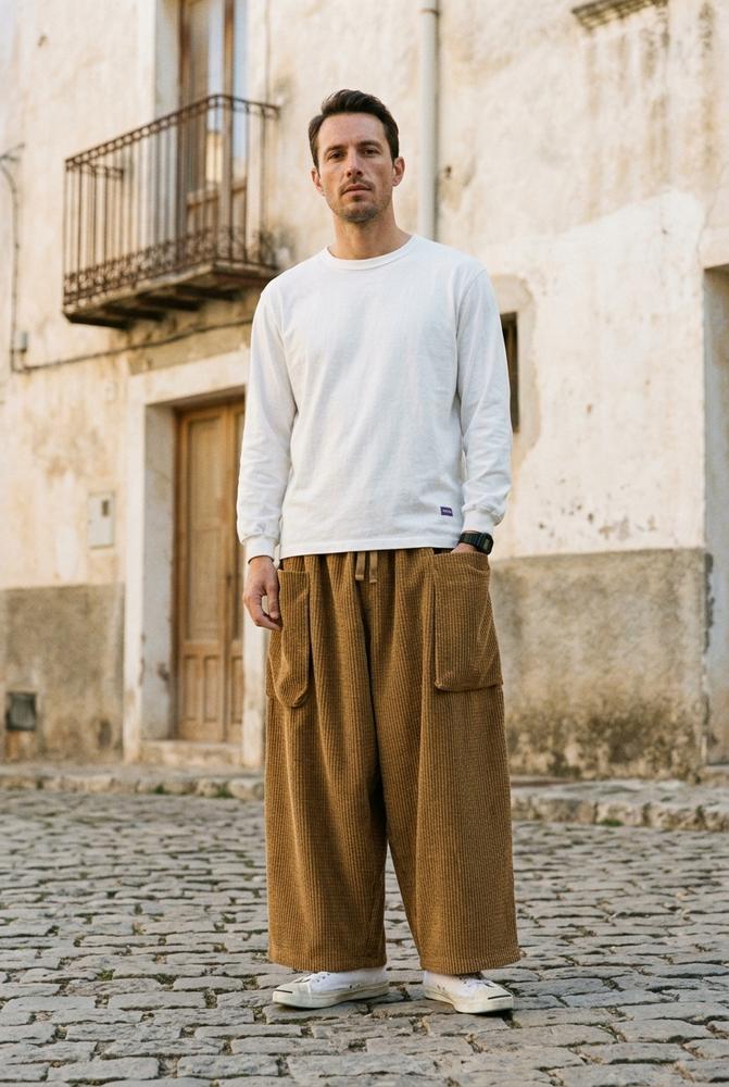 Macys Wear - Kodet | Weit Geschnittene Cord Hose Unisex