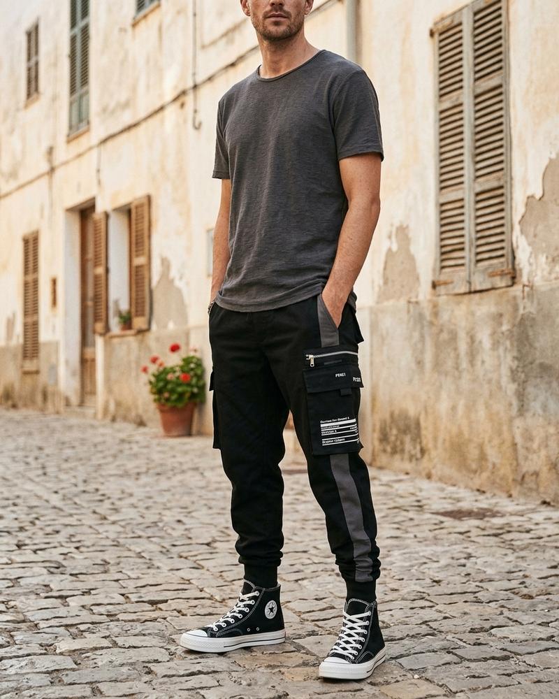 Macys Wear - Vilal | Schmal Zulaufende Aufgesetzte Hose Herren