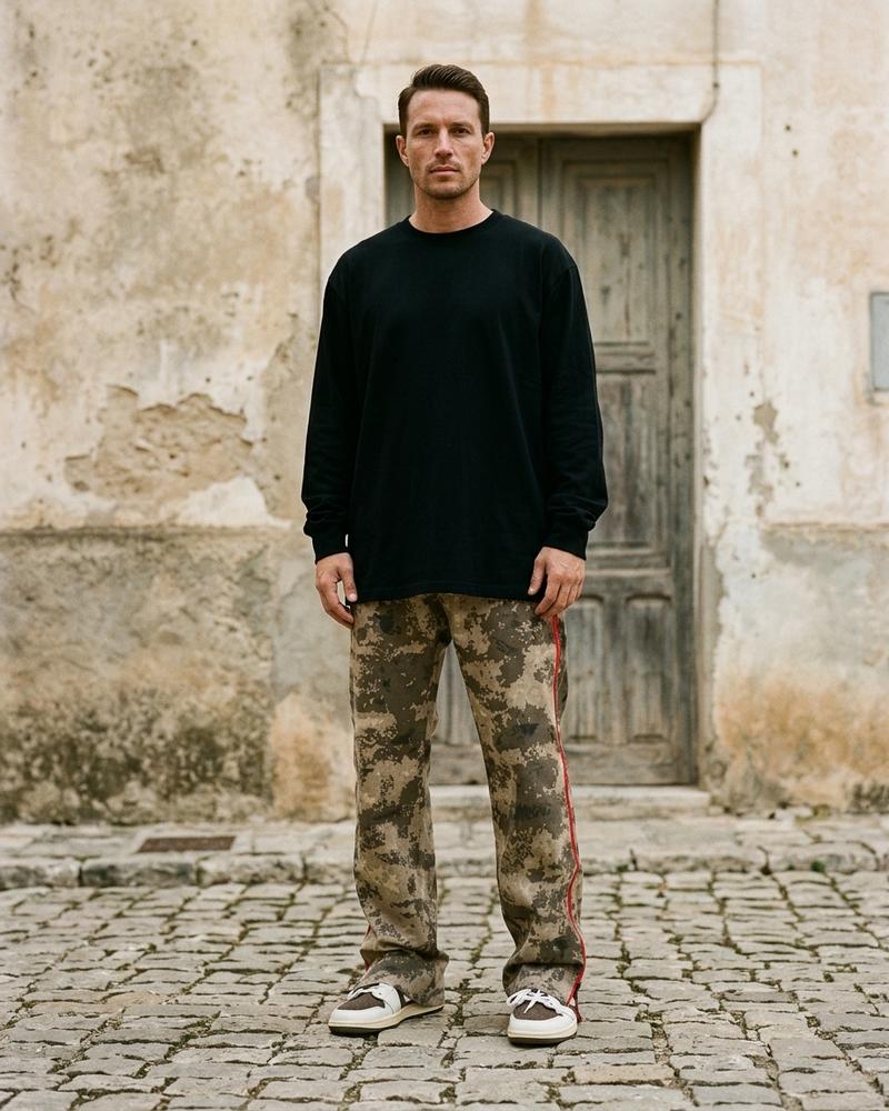 Macys Wear - Lonim | Gemusterte Gerade Geschnittene Hose Unisex