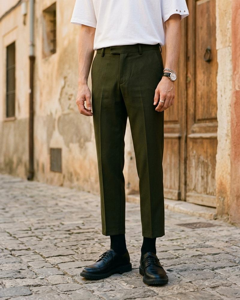 Macys Wear - Damud | Knöchellange Gerade geschnittene Hose Unisex