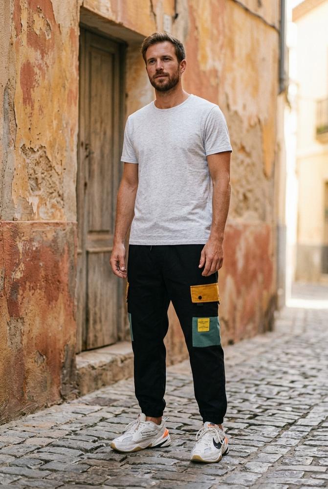 Macys Wear - Duror | Mehrfarbige Locker Geschnittene Hose Unisex