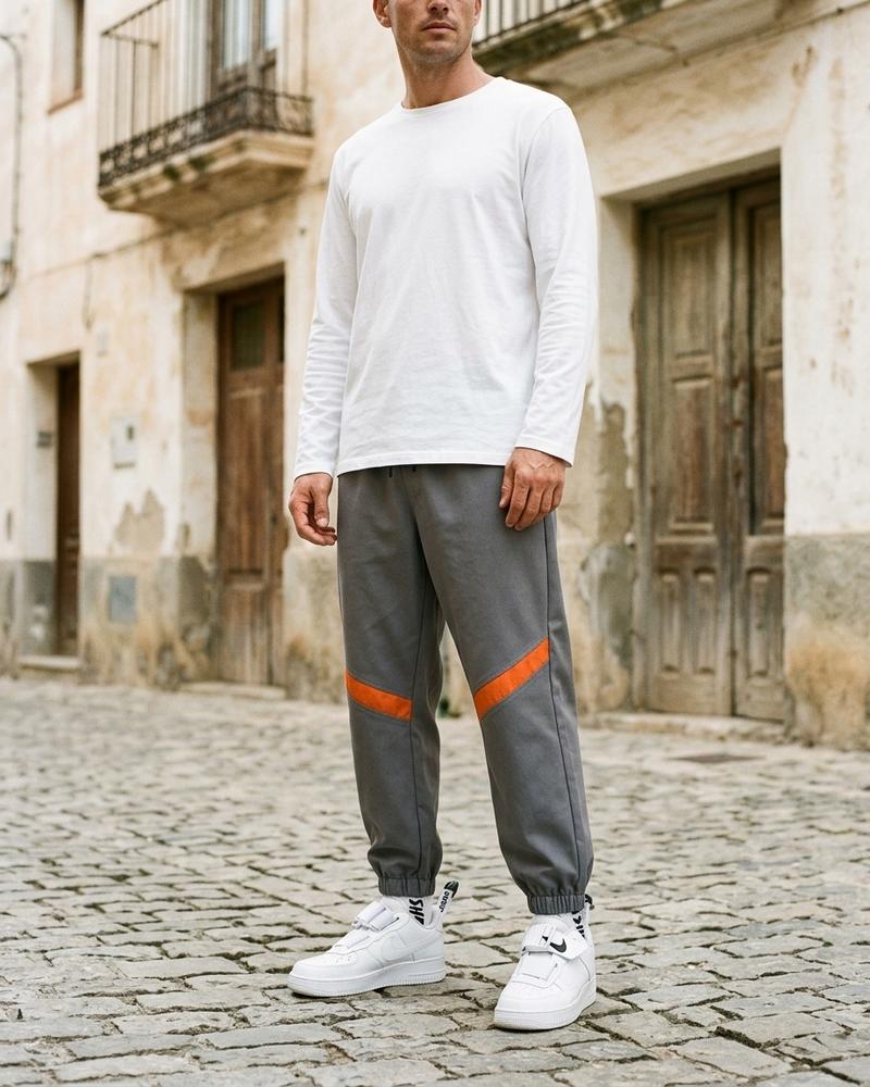 Macys Wear - Zepor | Gestreift Zulaufend Hose Unisex