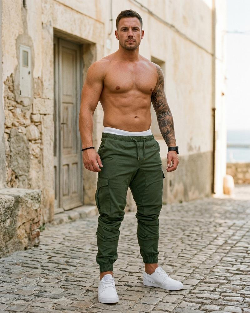Macys Wear - Memen | Funktionale Schmal Zulaufende Hose Herren