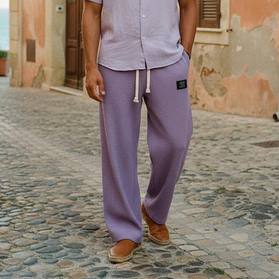 Enzo | Klassische weite Stoffhose