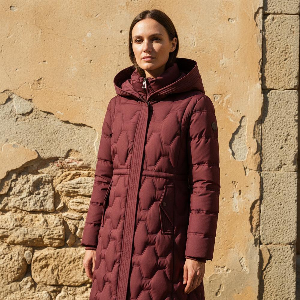 Mollie | Zeitlose elegante Longline-Hooded-Jacke