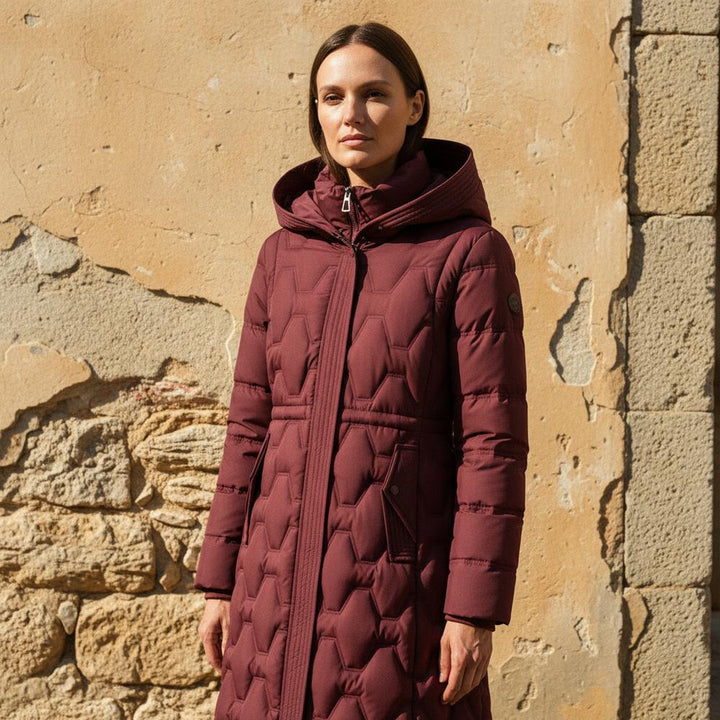 Mollie | Zeitlose elegante Longline-Hooded-Jacke