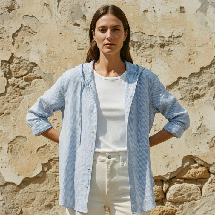 Atares | Leichte und Bequeme Bluse mit Kapuze