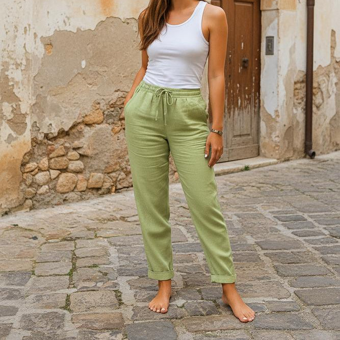 Jamina | Bequeme gerade Stoffhose