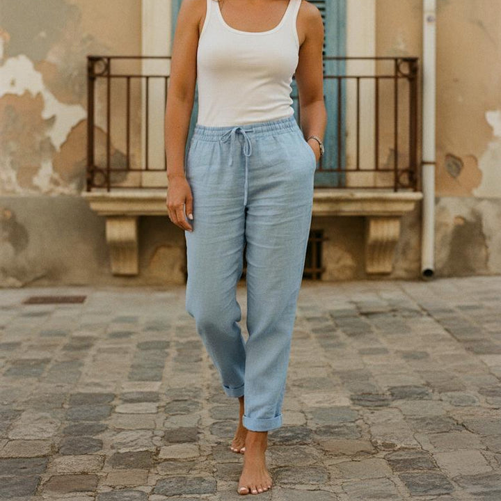 Jamina | Bequeme gerade Stoffhose