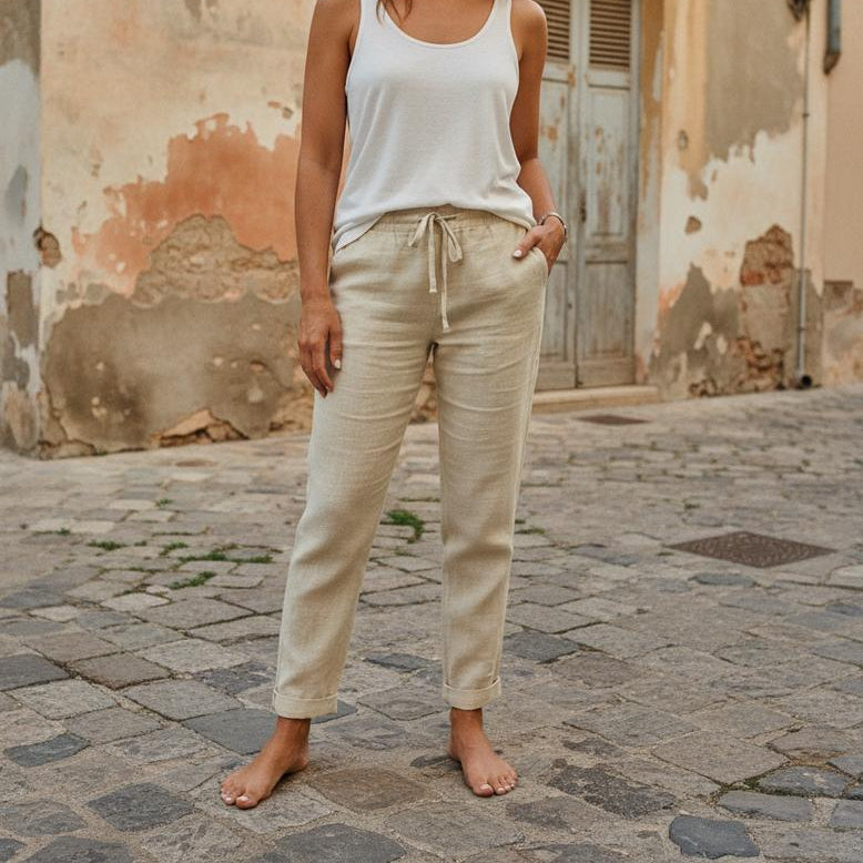 Jamina | Bequeme gerade Stoffhose