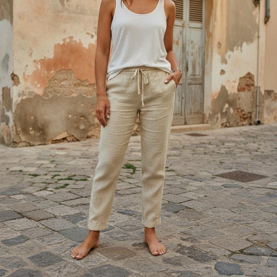 Jamina | Bequeme gerade Stoffhose