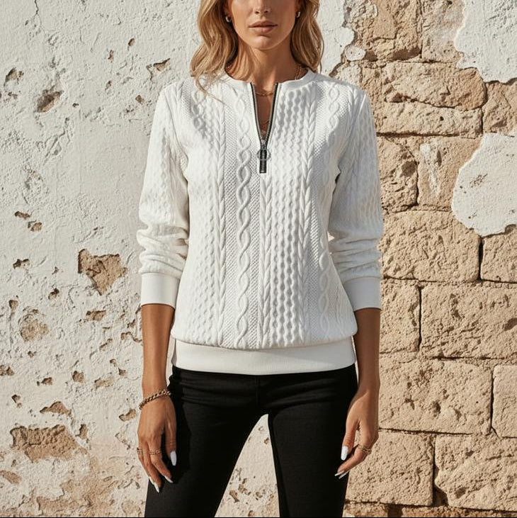 Merry | Stilvoller Viertel-Zip-Sweater