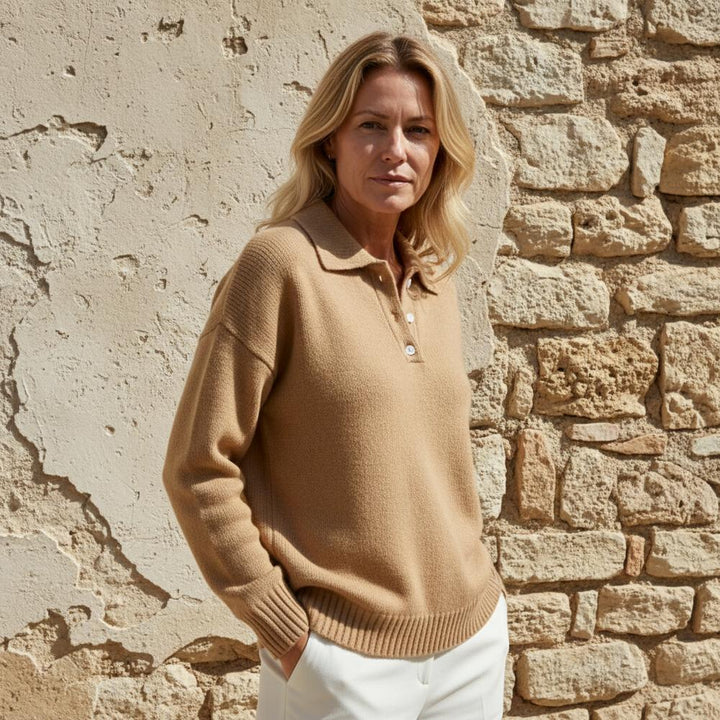Olimpia | Klassischer knopfloser Pullover
