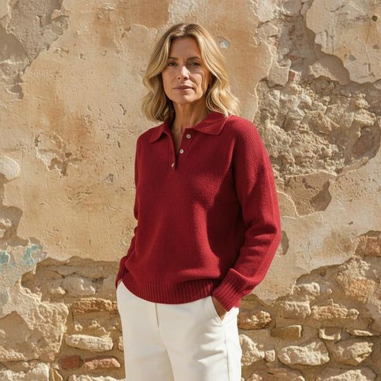 Olimpia | Klassischer knopfloser Pullover