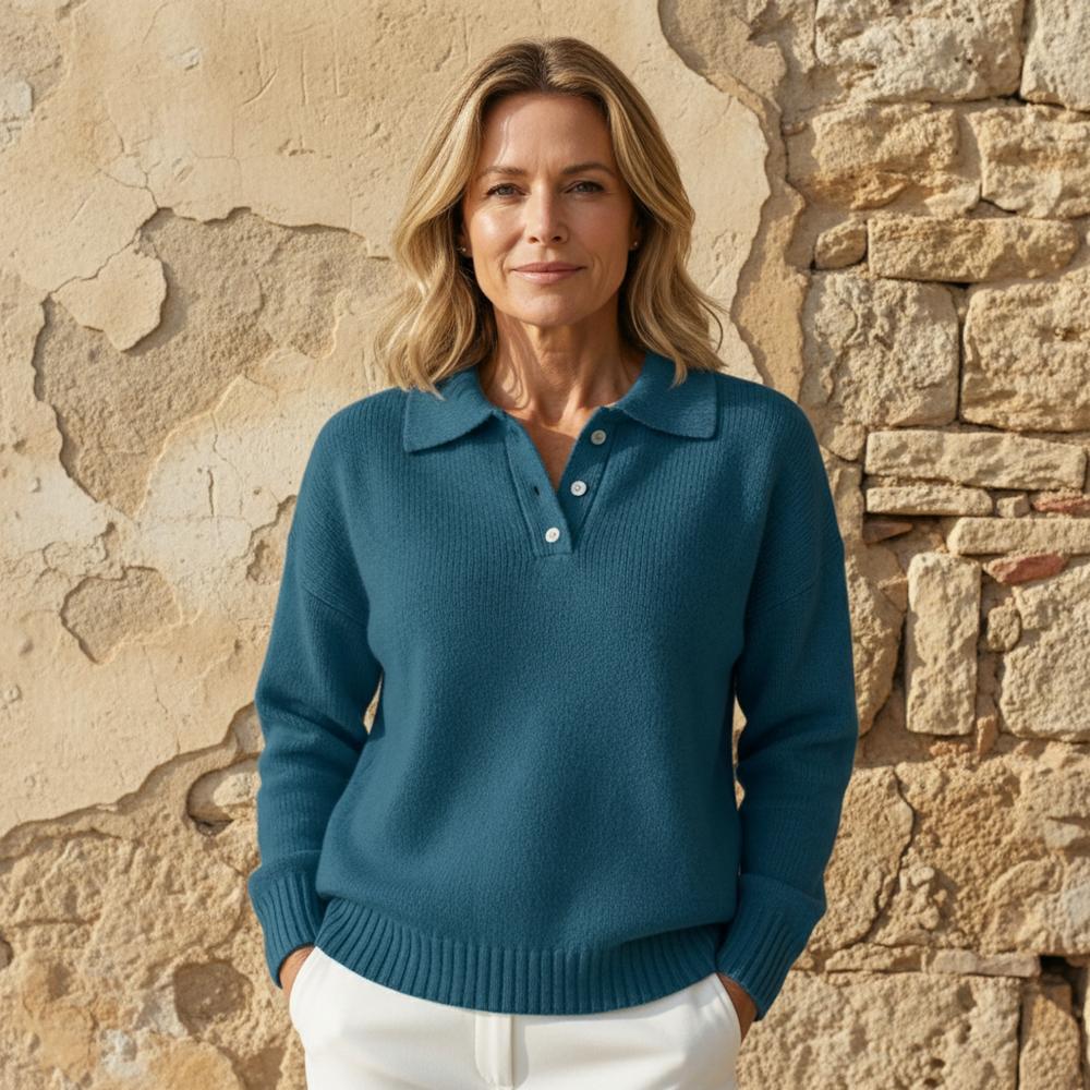 Olimpia | Klassischer knopfloser Pullover