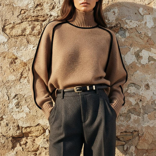 Masha | Klassischer hoher Sweater