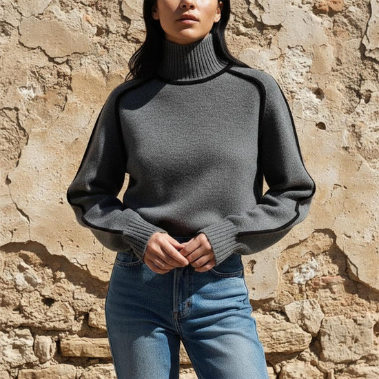 Masha | Klassischer hoher Sweater