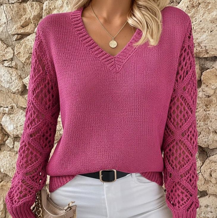 Bria | Elegante V-Ausschnitt-Pullover