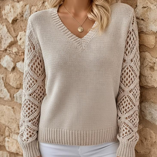 Bria | Elegante V-Ausschnitt-Pullover