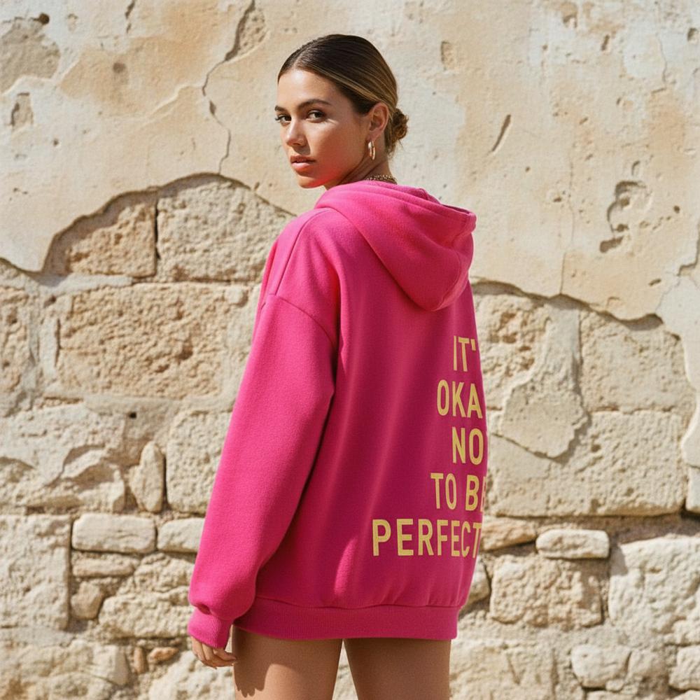 Ula | Bequemer Langärmel-Hoodie mit Rückenprint