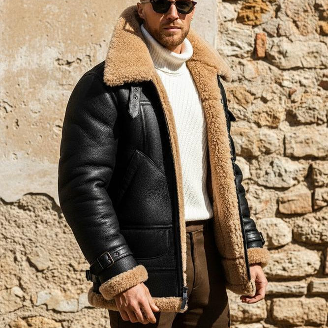 Molani | Stilvolle Fliegende Lederjacke