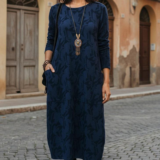 Vavelo | Luxuriöses Winterkleid mit Druck
